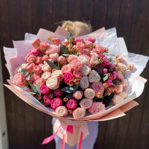 Роскошный микс из кустовых роз🌸038