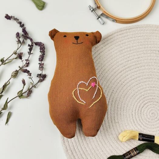 Игрушка из льна "С любовью"