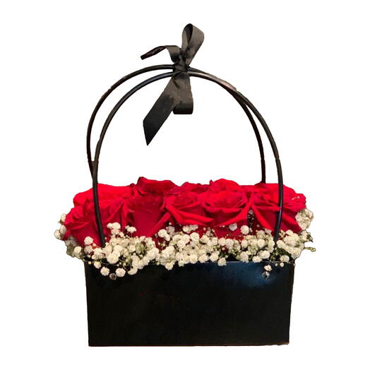 Red Roses Bag Arrangement