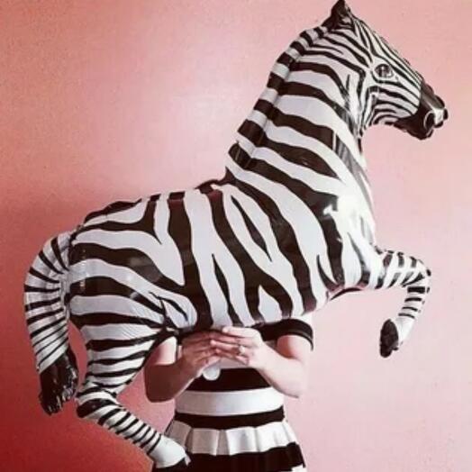 Воздушный шар фигура Забра(для девушки , для девочки , для мужчины , для мальчика )