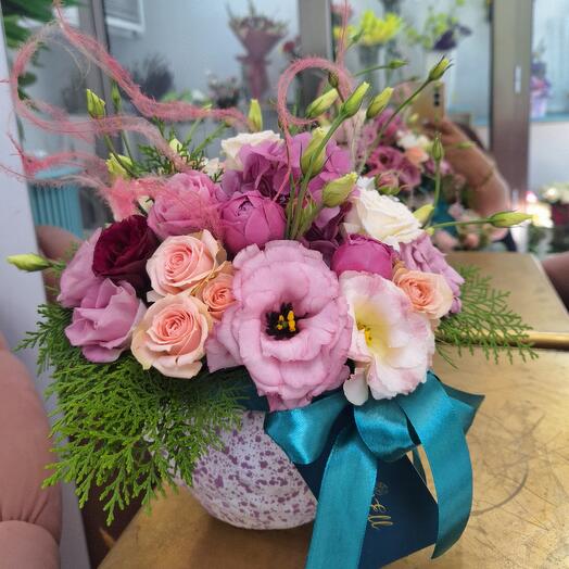 Цветы в гипсе