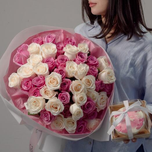 Нежный букет из роз