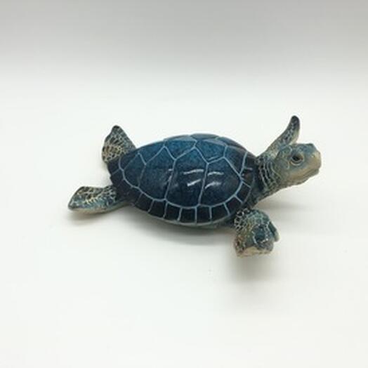 Turtle 16 cm blue