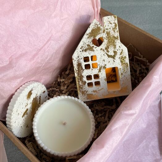 Подарочный набор золотой «Семейный очаг»