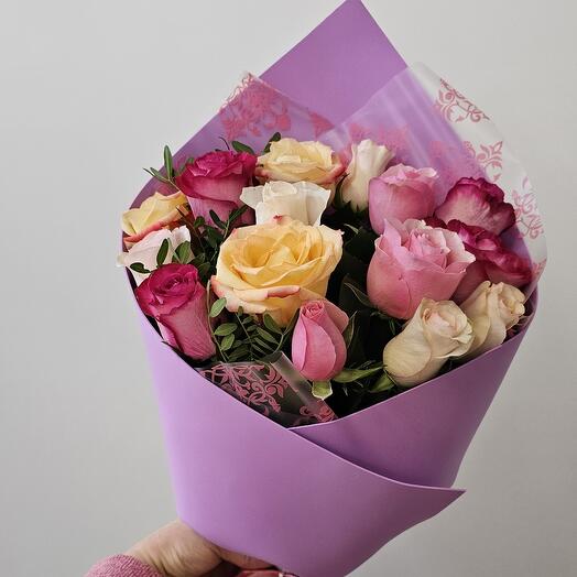Микс из 15 кенийских роз