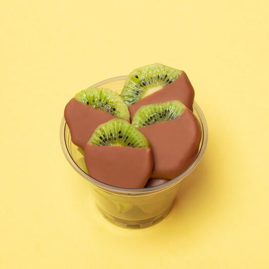 Kiwi en chocolate belga