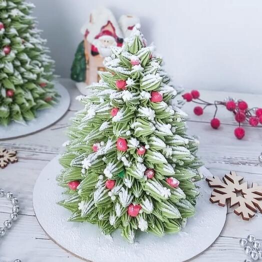 Набор: Зефирная ёлочка и пряничные снежинки. Подарок на Новый год