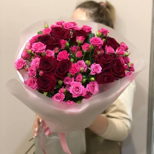 Букет микс из роз