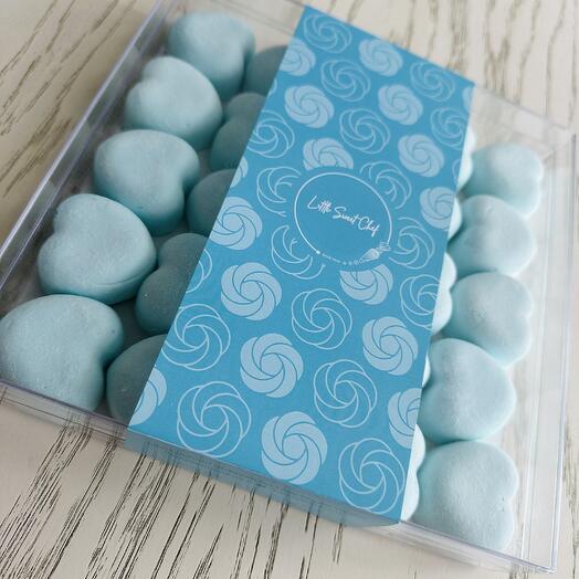 Зефирки сердечки в прозрачной коробке (25 шт.)