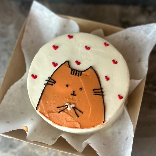 Бенто тортик Котик с сердечком