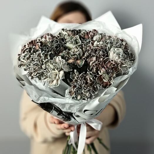 Букет из гвоздики Блэк Молли 25шт