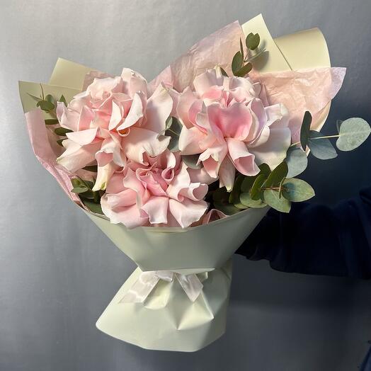 Bouquet of French roses "Pink Mondial"