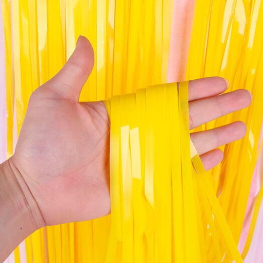 Занавес дождик шторка желтый. Rain curtain yellow