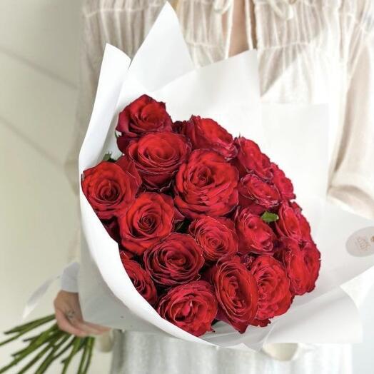 25 роз 40 см