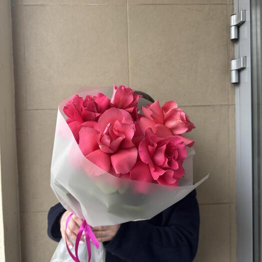 Букет из офранцуженных роз Пинк Флоид rose Pink Floid