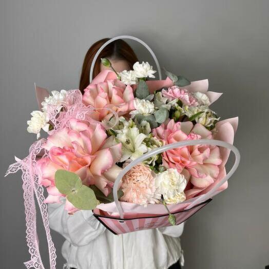 Авторская композиция в сумочке Виктория 🌷