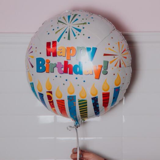 Globo happy birthday 45cm con helio
