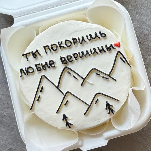 Бенто торт «Ты покоришь любые вершины»
