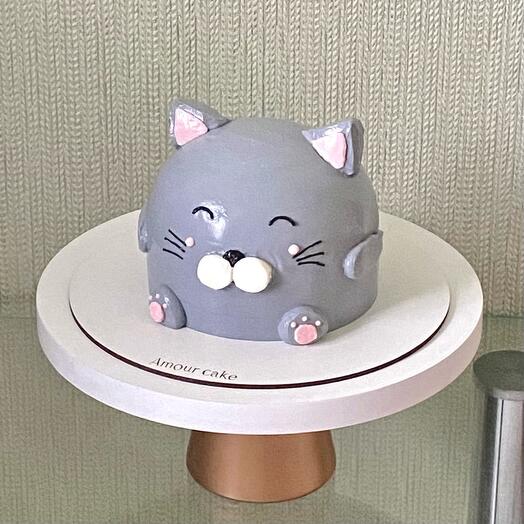 3д торт котик на день рождения