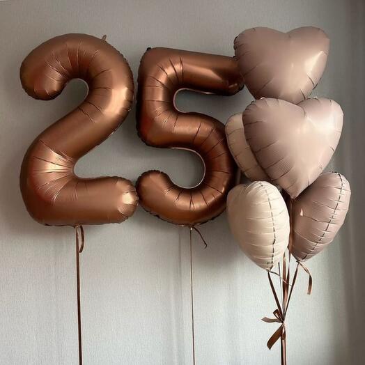 Набор воздушных шаров на 25 лет