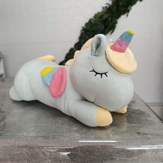 Мягкая игрушка единорог радужный