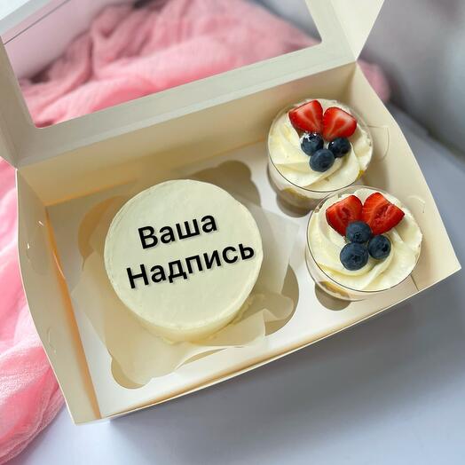 Бенто торт с трайфлами на 23 февраля / на подарок