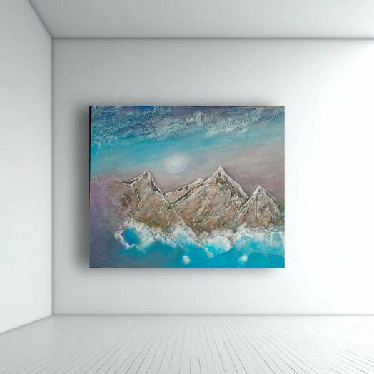 Картина фактурная Где небо касается земли