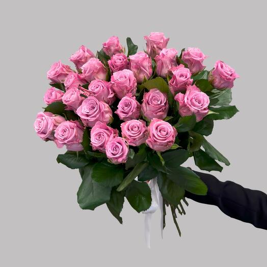 25 розово-сиреневые роза 50 см