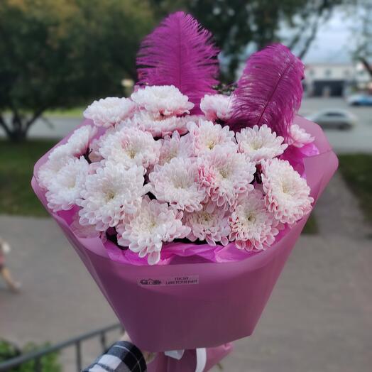 Хризантемы с пёрышками