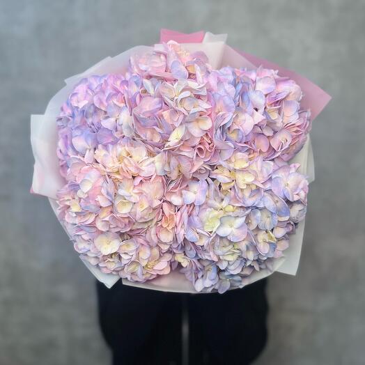 Гортензия воздушный букет 💜🩷 5 штук цвет нежный для любимой ♥️на День рождение