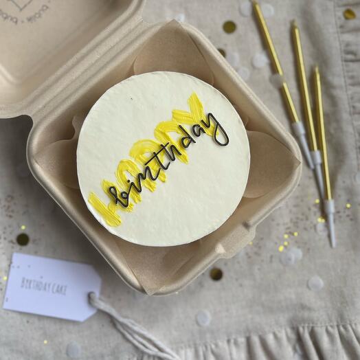 Бенто торт HAPPY birthday 💛⭐️