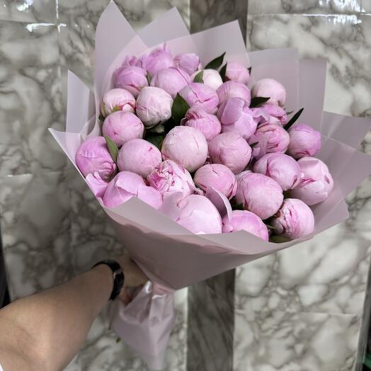 Букет волшебных цветов Пионы Сара 💜🩷🤍