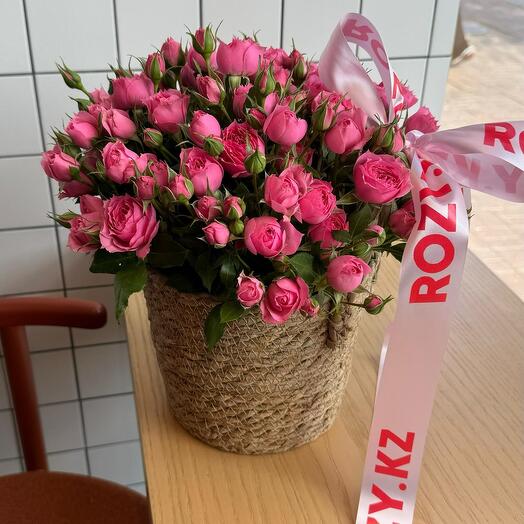Корзина из роз Romeo размер S