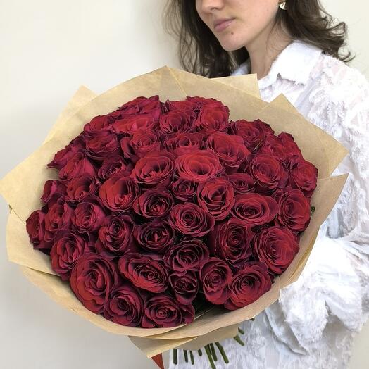 Букет из 51 красной розы 🌹