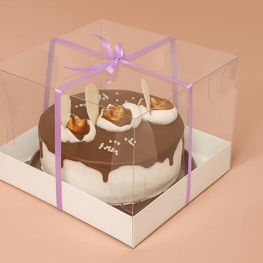 Дольчевита Шоколадный гляссе с декором торт