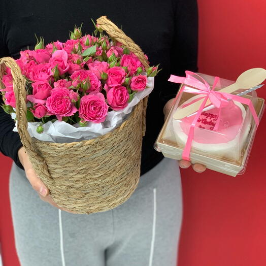 Кашпо С с бенто тортом