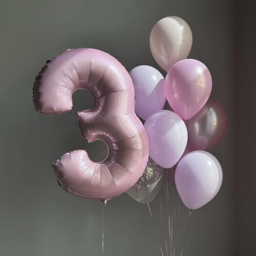 С днём рождения (11 шаров)
