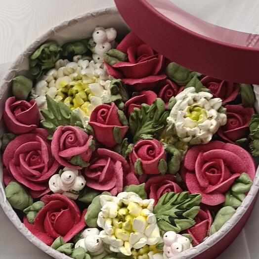 Розы и хризантемы