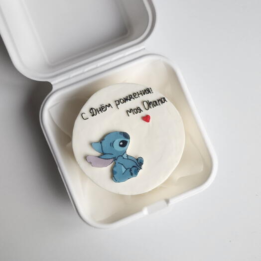 Бенто-торт стич ohana с днем рождения жене мужу девушке парню