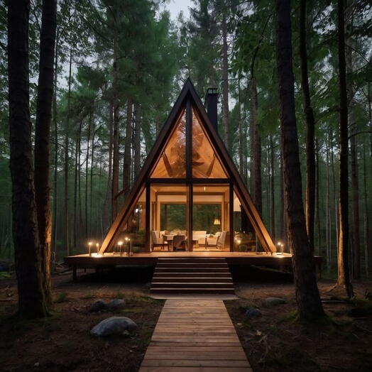 🎀A-frame дома «Лес и Небо» 2 участника Две ночи 💝
