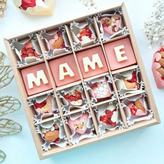 Коробочка для мамы из шоколада (ручная работа)