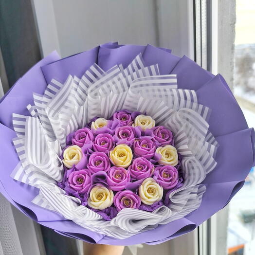 Букет из шоколадных роз 19шт