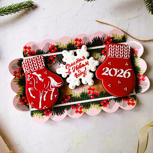 Подарочный набор "Варежки" год лошади 2026