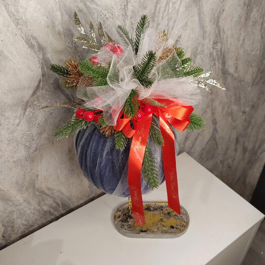 Новогодний шар на подставке 4