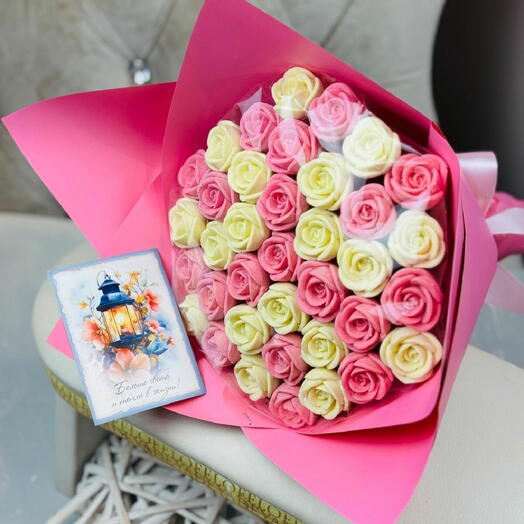 Bouquet of 37 chocolate roses