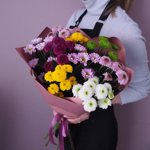 Хризантемы кустовые микс