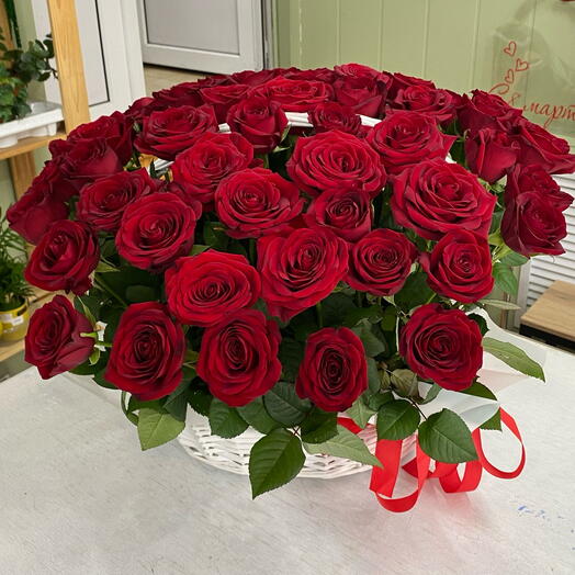 Корзина 51 роза