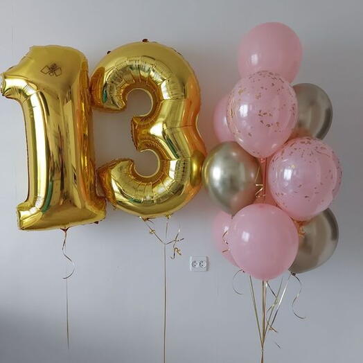 Воздушные шары на 13 лет девочке