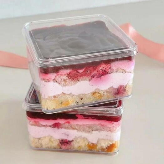 Кейк бокс 2 шт, cake in box, торт в боксе, cake to go