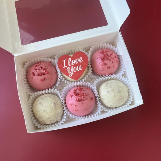 Набор пирожных картошка на Дель влюбленных, подарок на 14 февраля